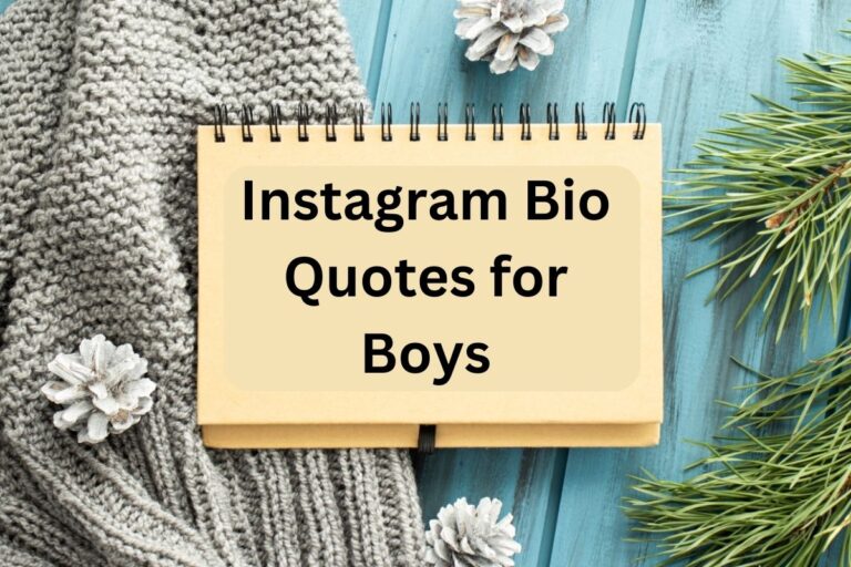 Instagram Bio Quotes For Boys