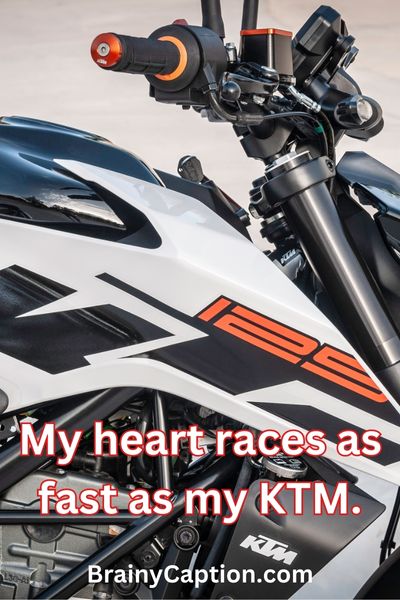 KTM Bike Caption for Instagram 