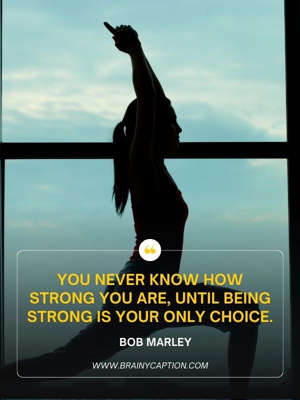 Inspirational Quotes For The Physically Impaired- You never know how strong you are, until being strong is your only choice