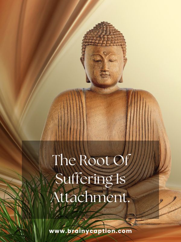 Happy New Year Quotes- The Root Of Suffering Is Attachment.