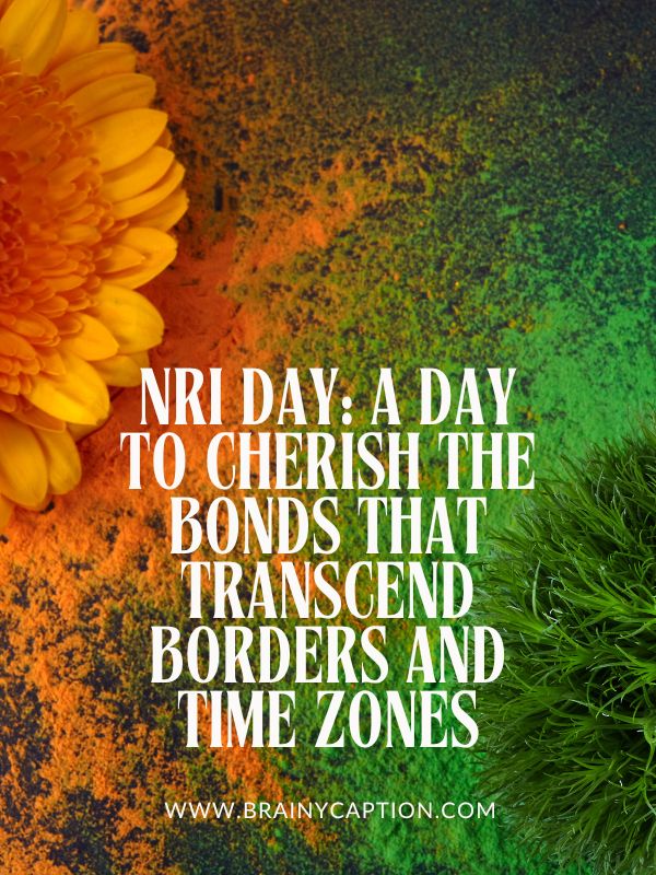 NRI Day Quotes For Resilience And Pride- NRI Day: A day to cherish the bonds that transcend borders and time zones