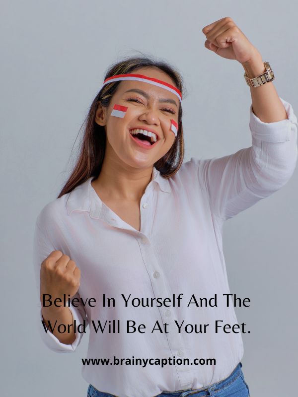 National Youth Day Message- Believe In Yourself And The World Will Be At Your Feet.