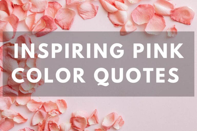 Inspiring Pink Color Quotes For A Splash Of Positivity